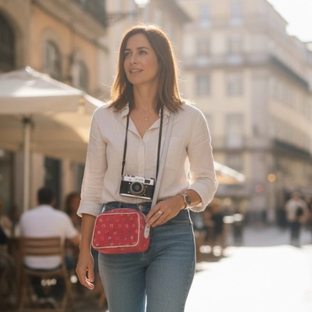 Dooney & Bourke Vintage Y2K Raspberry Monogram Shoulder Bag